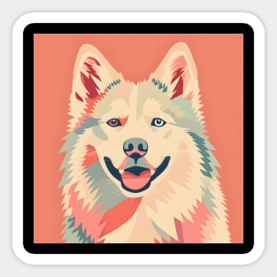Eskimo Dog in 80's Sticker